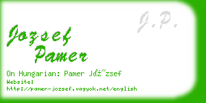 jozsef pamer business card